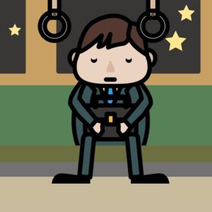 【保存版】電車で隣の人が寝てもたれかかってきた時の対処方